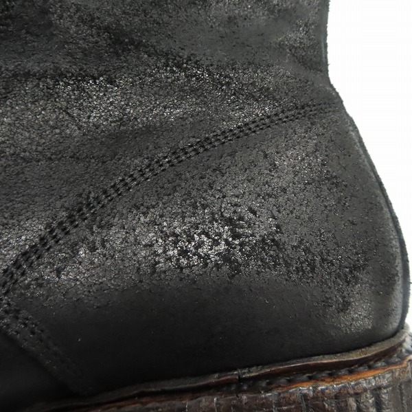 実際に弊社で買取させて頂いたMIHARA YASUHIRO/ミハラヤスヒロ クラック加工 レースアップブーツ 27の画像 8枚目