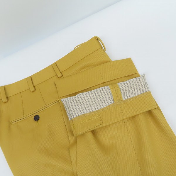 実際に弊社で買取させて頂いたBLACK FLEECE by Brooks Brothers/ブラックフリース ブルックスブラザーズ ウールスラックスパンツ マスタード/BB3の画像 5枚目