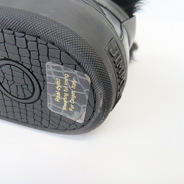 実際に弊社で買取させて頂いたJIMMYCHOO/ジミーチュウ ファー付き ハイカットスニーカーブーツ/42の画像 7枚目