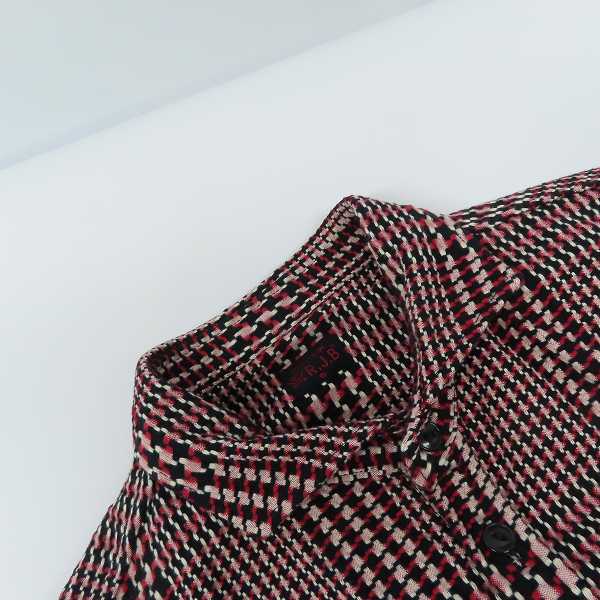 実際に弊社で買取させて頂いたR.J.B FLAT HEAD/フラットヘッド グレンチェックネルシャツ 40の画像 4枚目