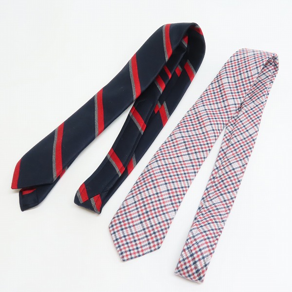 実際に弊社で買取させて頂いた【おまとめ/4点】BLACK FLEECE by Brooks Brothers/ブラックフリース ブルックスブラザーズ ウールチェック等 ネクタイの画像 2枚目