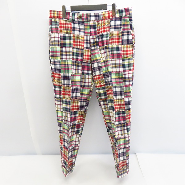 実際に弊社で買取させて頂いたBROOKS BROTHERS/ブルックスブラザーズ チェック パッチワーク パンツ/36