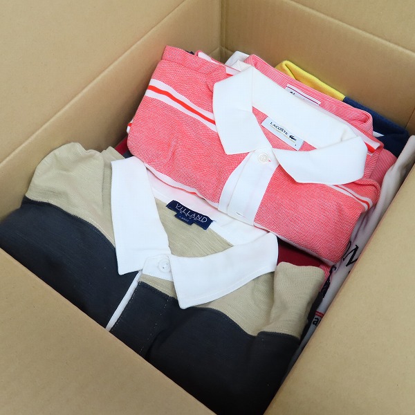 実際に弊社で買取させて頂いた【おまとめ品】CAPRI BLUE/カプリブルー VAGIIE/バジエ LACOSTE/ラコステ等 半袖 ポロシャツ
