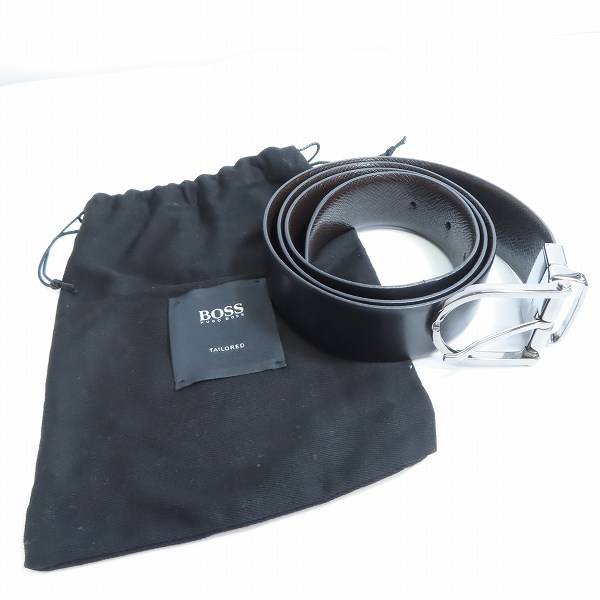 実際に弊社で買取させて頂いたHUGO BOSS/ヒューゴボス レザーベルト ブラックの画像 8枚目