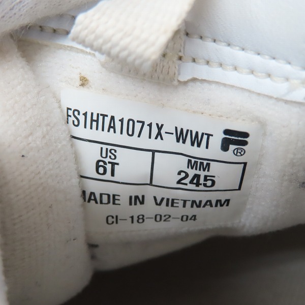 実際に弊社で買取させて頂いたFILA/フィラ DISRUPTOR 2/ディスラプター 2 スニーカー FS1HTA1071X WWT/24.5の画像 5枚目