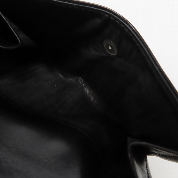 実際に弊社で買取させて頂いたPRADA/プラダ 2つ折り財布/ブラックの画像 6枚目