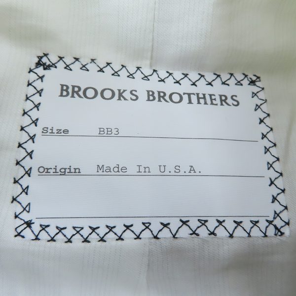 実際に弊社で買取させて頂いたBrooks Brothers/ブルックスブラザーズ 3Bテーラードジャケット USA製/BB3の画像 2枚目