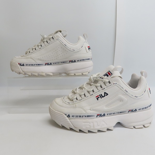 実際に弊社で買取させて頂いたFILA/フィラ DISRUPTOR 2 NEW TAPEY TAPE/ディスラプター 2 ニューテイピーテープ 1GM00848-100 /26.5の画像 3枚目