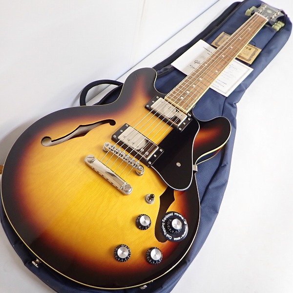 実際に弊社で買取させて頂いた★Epiphone/エピフォン ES-339 VS/Vintage Sunburst セミアコ/エレキギター コイルタップ搭載 ソフトケース付