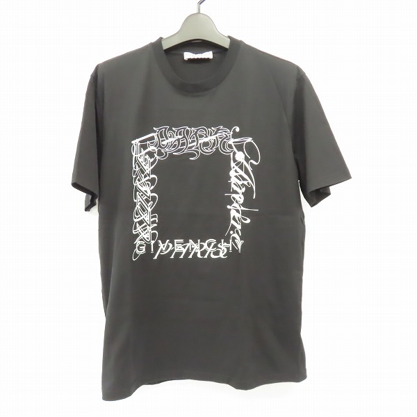 実際に弊社で買取させて頂いたGIVENCHY/ジバンシィ 20SS Japanese Caligraphy ロゴ 半袖Tシャツ BM70WP3002/L