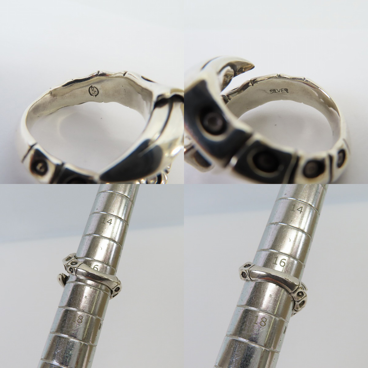 実際に弊社で買取させて頂いた【ギャラ付】Bloody Mary/ブラッディマリー スシュムナークロー リング/16.5-17号の画像 5枚目