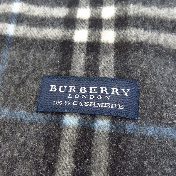 実際に弊社で買取させて頂いたBURBERRY LONDON/バーバリーロンドン カシミヤ マフラーの画像 1枚目