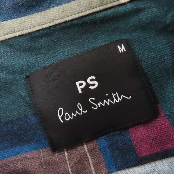 実際に弊社で買取させて頂いたPS Paul Smith/ピーエスポールスミス AFRICAN FLAG プリントシャツ 292309 149TN/Mの画像 2枚目