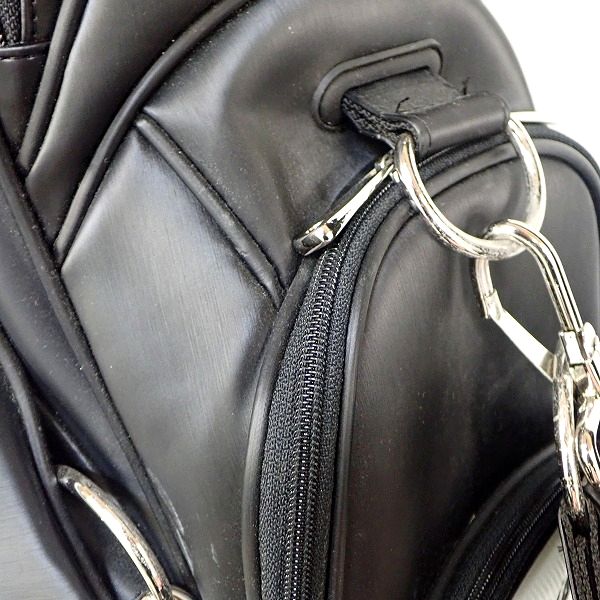 実際に弊社で買取させて頂いたTitleist/タイトリスト 9.5型 CB810-BK キャディバッグ ブラックｘホワイトの画像 3枚目