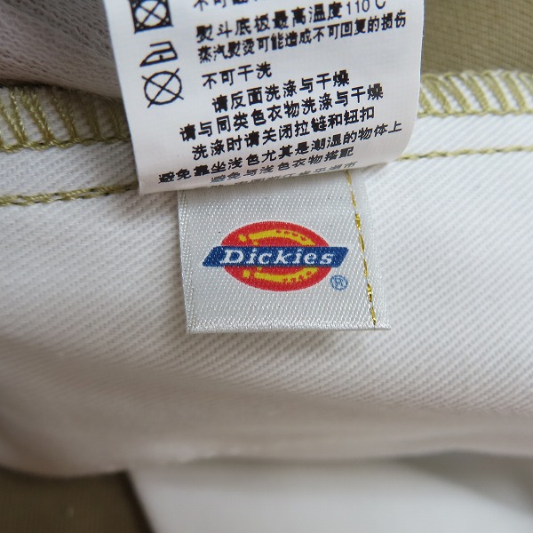 実際に弊社で買取させて頂いた【未使用】Dickies/ディッキーズ TC ストレッチ ナローパンツ 133M40WD03/36の画像 2枚目