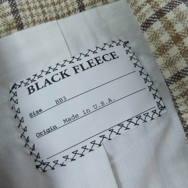実際に弊社で買取させて頂いたBLACK FLEECE by Brooks Brothers/ブラックフリース ブルックスブラザーズ チェック3Bテーラードジャケット/BB3の画像 2枚目