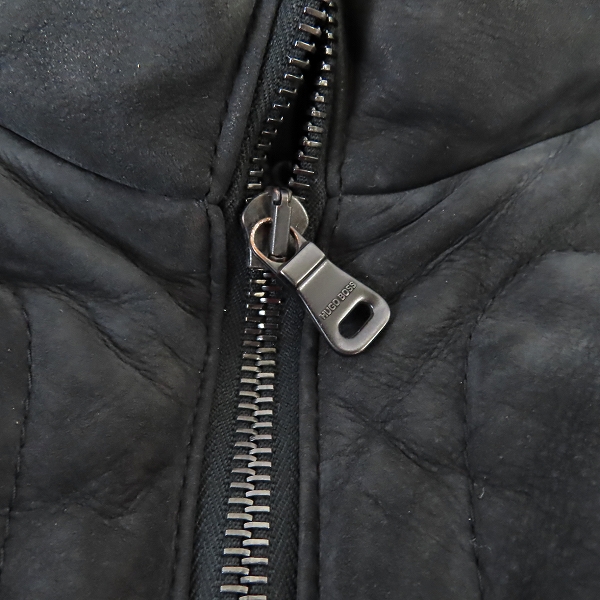 実際に弊社で買取させて頂いたHUGO BOSS/ヒューゴボス カーフレザーダウンジャケット/50の画像 7枚目