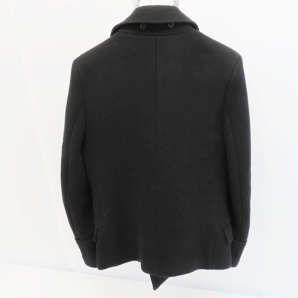 実際に弊社で買取させて頂いたBALMAN/バルマン メルトンPコート ウール/44の画像 1枚目