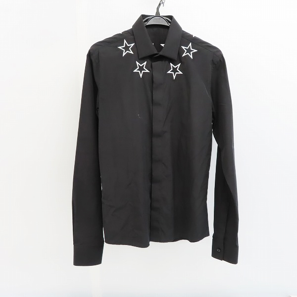 実際に弊社で買取させて頂いた【JPタグ】GIVENCHY/ジバンシィ 17SS スター チェックシャツ L/S シャツ 