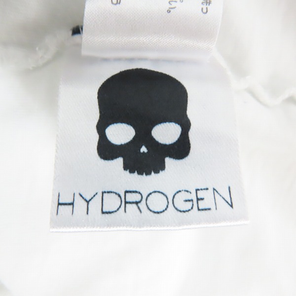 実際に弊社で買取させて頂いたHYDROGEN/ハイドロゲン プリント ダメージ加工 半袖 Tシャツ/カットソー ホワイト/Sの画像 4枚目
