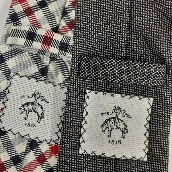 実際に弊社で買取させて頂いたBLACK FLEECE/Brooks Brothers ツイード/チェック柄 ネクタイ おまとめ6点の画像 4枚目