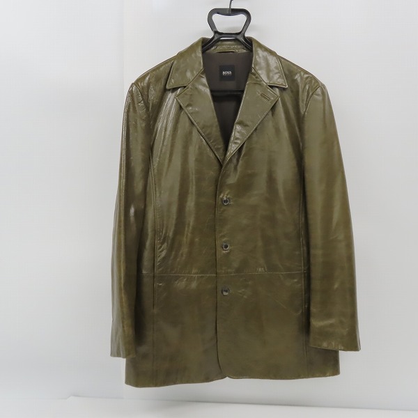 実際に弊社で買取させて頂いたHUGO BOSS/ヒューゴボス レザー ジャケット/50