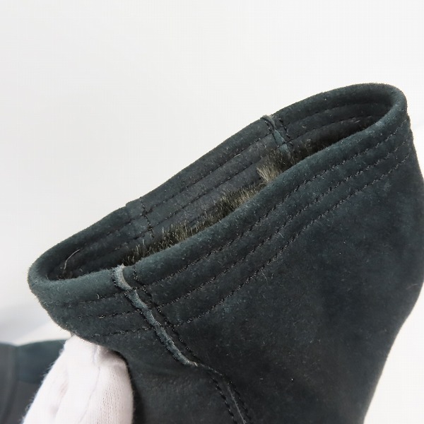 実際に弊社で買取させて頂いたHUGO BOSS/ヒューゴボス ラムスキン 裏地ファージャケット/48の画像 6枚目