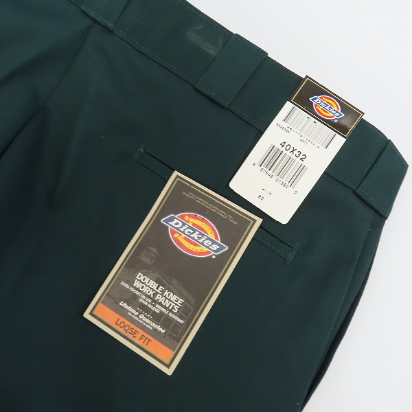 実際に弊社で買取させて頂いたDickies/ディッキーズ LOOSE FIT ワークパンツ グリーン/40×32の画像 7枚目