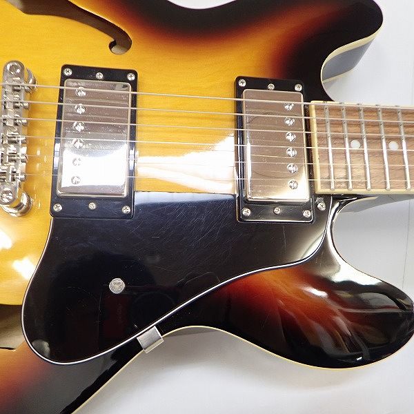 実際に弊社で買取させて頂いた★Epiphone/エピフォン ES-339 VS/Vintage Sunburst セミアコ/エレキギター コイルタップ搭載 ソフトケース付の画像 6枚目