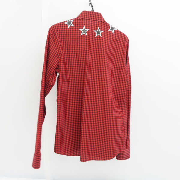 実際に弊社で買取させて頂いた【JPタグ】GIVENCHY/ジバンシィ スター チェックシャツ 38の画像 1枚目