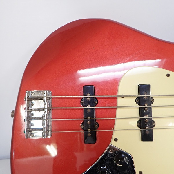 実際に弊社で買取させて頂いた★BUSKER'S/バスカーズ ジャズベース タイプ メタリックレッド エレキベース ソフトケース付 の画像 5枚目