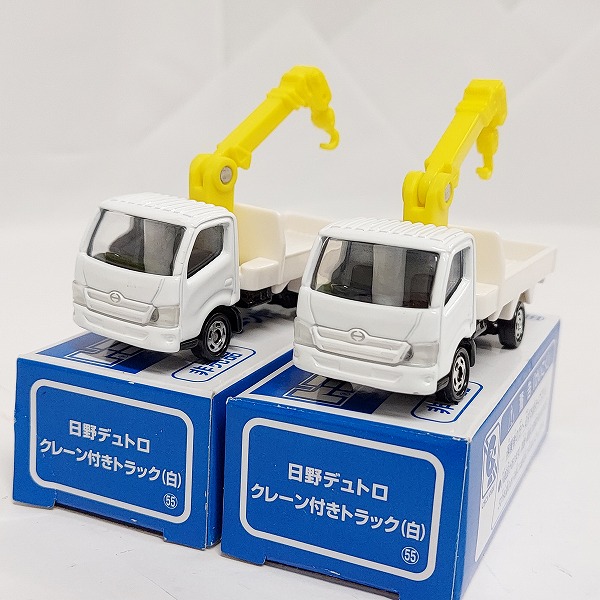 実際に弊社で買取させて頂いたTOMICA/トミカ 日野 デュトロ クレーン付きトラック 白 2点セット