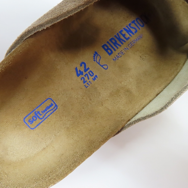 実際に弊社で買取させて頂いたBIRKENSTOCK/ビルケンシュトック ZURICH BS/チューリッヒ スエード サンダル 1009532/42の画像 5枚目
