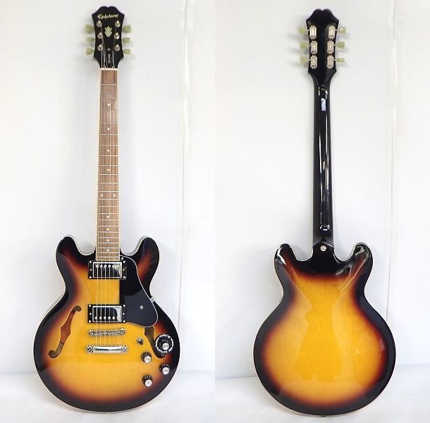 実際に弊社で買取させて頂いた★Epiphone/エピフォン ES-339 VS/Vintage Sunburst セミアコ/エレキギター コイルタップ搭載 ソフトケース付の画像 2枚目