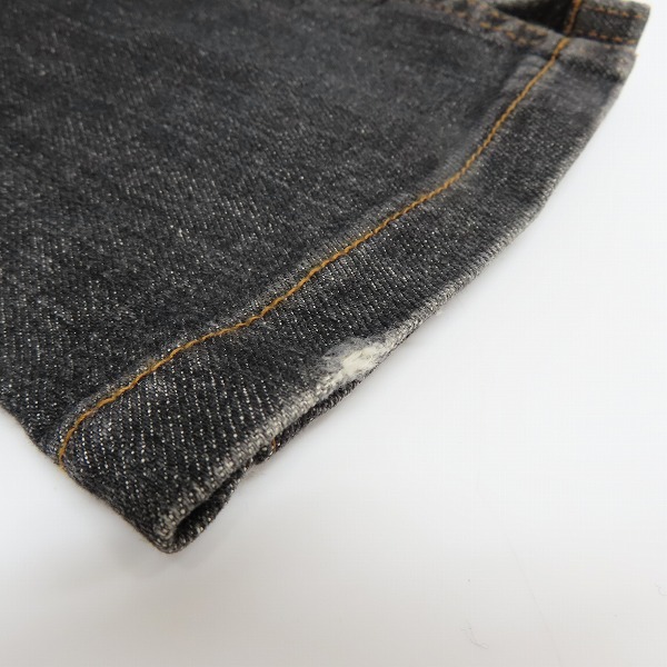 実際に弊社で買取させて頂いたHysterics/ヒステリックス バックペイント スリット デニムパンツ 2AP-3422 Sの画像 4枚目