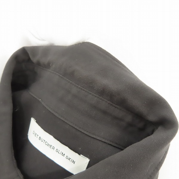 実際に弊社で買取させて頂いたDIET BUTCHER SLIM SKIN/ダイエットブッチャースリムスキン 19AW レーヨン半袖シャツ 1の画像 5枚目