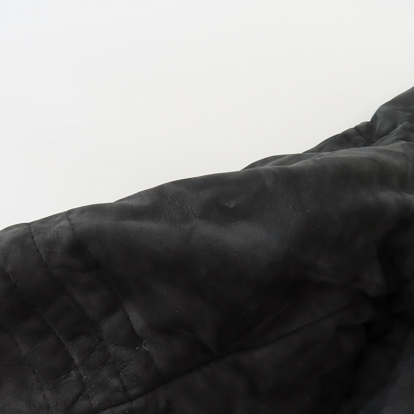 実際に弊社で買取させて頂いたHUGO BOSS/ヒューゴボス カーフレザーダウンジャケット/50の画像 9枚目