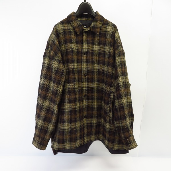 実際に弊社で買取させて頂いたHARE/ハレ オーバーサイズ 中綿ジャケット チェック HA020046TR /M