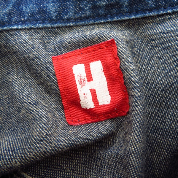 実際に弊社で買取させて頂いたHysterics/ヒステリックス ペイント デニムカバーオール 2AB-4700 Fの画像 2枚目