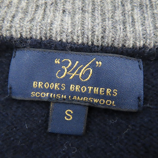実際に弊社で買取させて頂いた346 Brooks Brothers/ブルックスブラザーズ アーガイルニットジャケット/Sの画像 2枚目