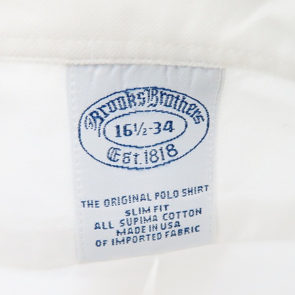実際に弊社で買取させて頂いたBrooks Brothers/ブルックスブラザーズ B.D.シャツ 34の画像 2枚目