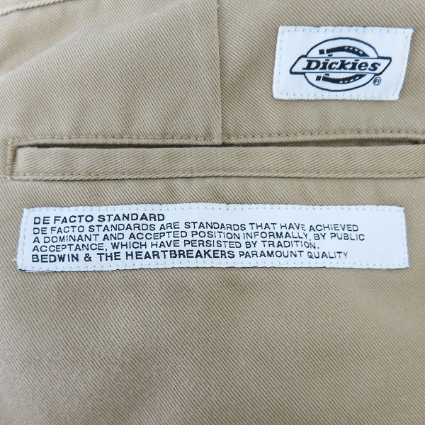 実際に弊社で買取させて頂いたBEDWIN & THE HEARTBREAKERS×Dickies/ベドウィンアンドザ ハートブレイカーズ×ディッキーズ ワークパンツ ベージュ/3の画像 3枚目