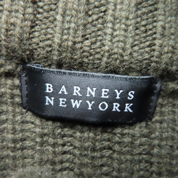 実際に弊社で買取させて頂いたBARNEYS NEWYORK/バーニーズニューヨーク ウール ジップニットジャケット/Sの画像 2枚目