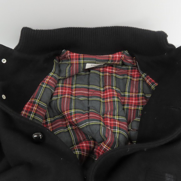 実際に弊社で買取させて頂いたEDIFICE/エディフィス 中綿ウール混ジャケット/ブルゾン 裏地チェック柄/38の画像 5枚目