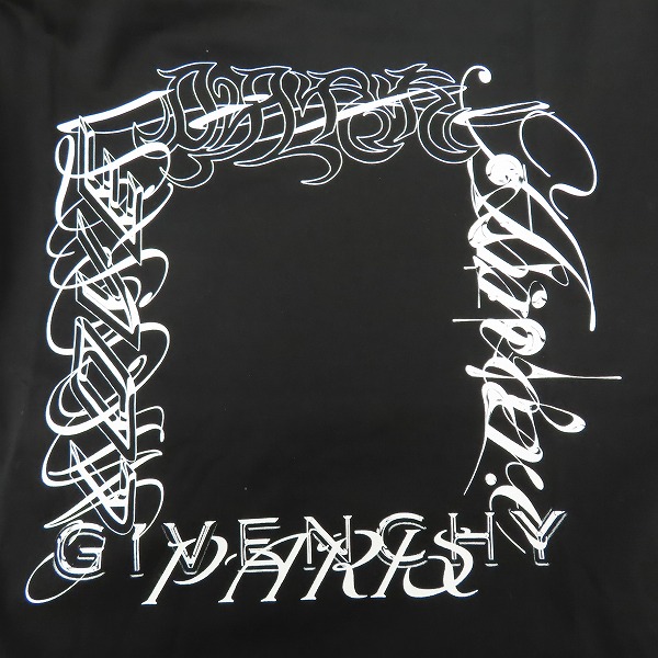 実際に弊社で買取させて頂いたGIVENCHY/ジバンシィ 20SS Japanese Caligraphy ロゴ 半袖Tシャツ BM70WP3002/Lの画像 5枚目