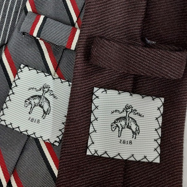 実際に弊社で買取させて頂いたBLACK FLEECE/Brooks Brothers/ARMANI 無地/斜めストライプ等 ネクタイ  おまとめ8点の画像 8枚目