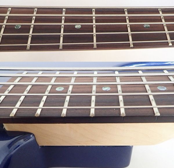 実際に弊社で買取させて頂いた★Bacchus/バッカス 型番不明 アクティブ5弦ベース マッチングヘッド ソフトケース付の画像 3枚目