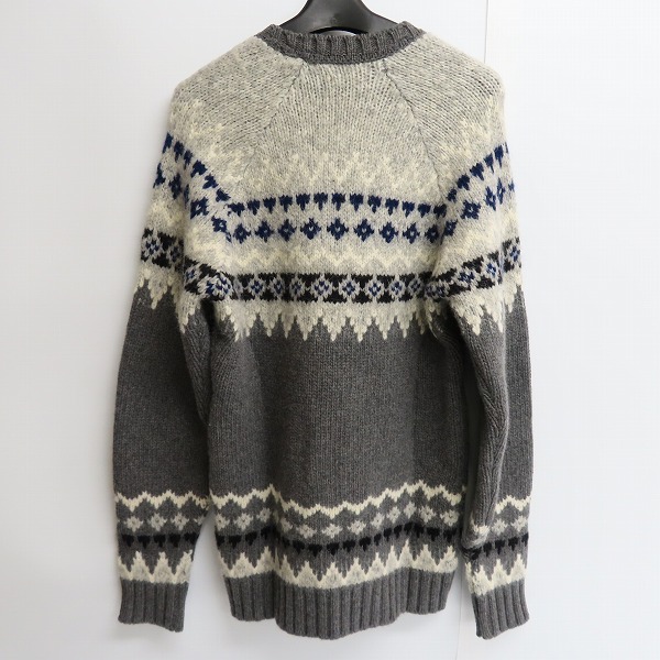 実際に弊社で買取させて頂いたBarbour/バブアー ノルディック柄 丸首 ニット セーター 1802076/Sの画像 1枚目
