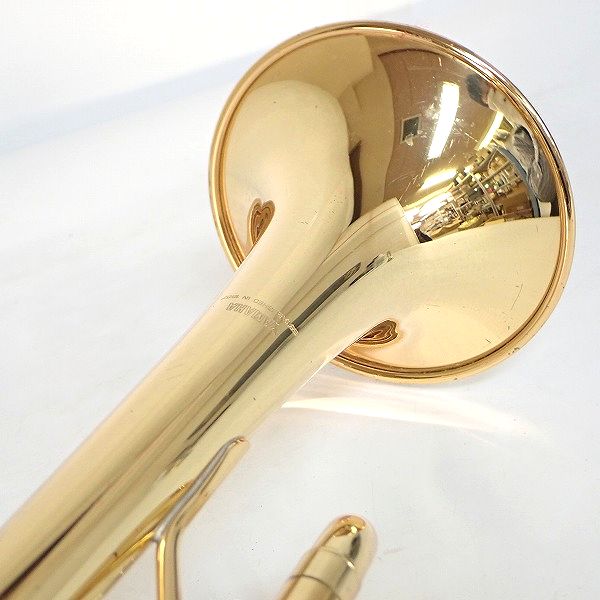 実際に弊社で買取させて頂いたYAMAHA/ヤマハ YTR-1335/YTR1335 トランペット ゴールド ハードケース付き の画像 3枚目