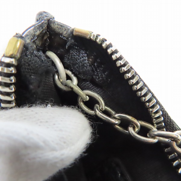 実際に弊社で買取させて頂いたJIMMY CHOO/ジミーチュウ スタースタッズ エナメル カラビナ付きコインケース の画像 7枚目